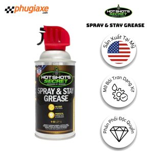 Hot Shot’s Secret SPRAY & STAY GREASE - Mỡ Bôi Trơn Dạng Xịt Bám Dính Cao