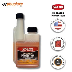 STA-BIL In-Season Protection - Phụ Gia Xăng E10 - Ổn Định Và Tiết Kiệm Nhiên Liệu - Làm Sạch Kim Phun Và Bảo Vệ Động Cơ